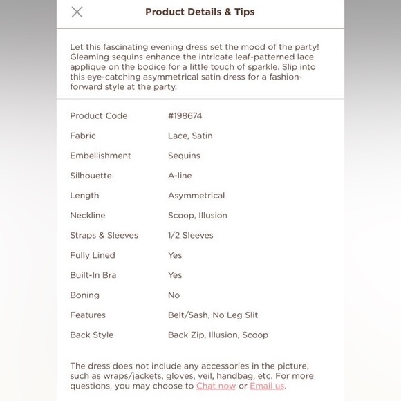 ASYMMETRICAL LACE SATIN EVENING DRESS WITH SEQUINS - Picture 6 of 7